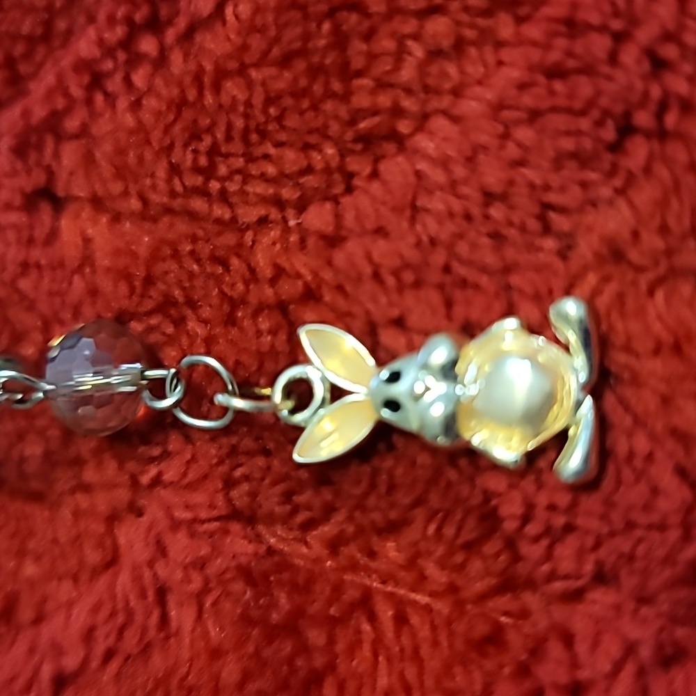 Enamel Rabbit Pendant Necklace